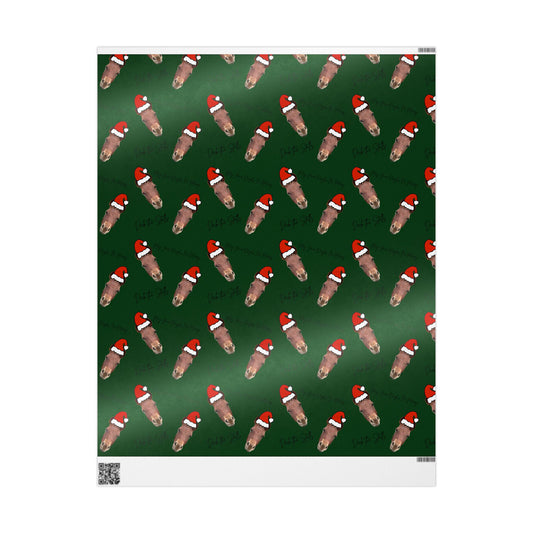 Deck the Stalls Wrapping Paper-Green