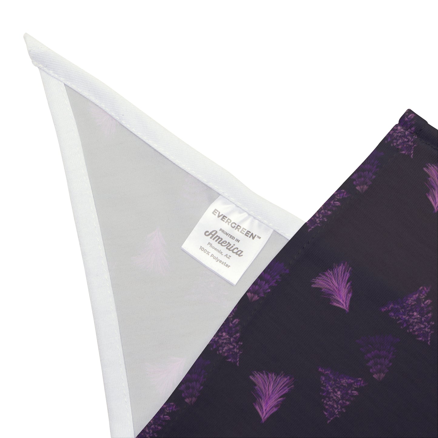 Pet Bandana - Purple Christmas Tree Design