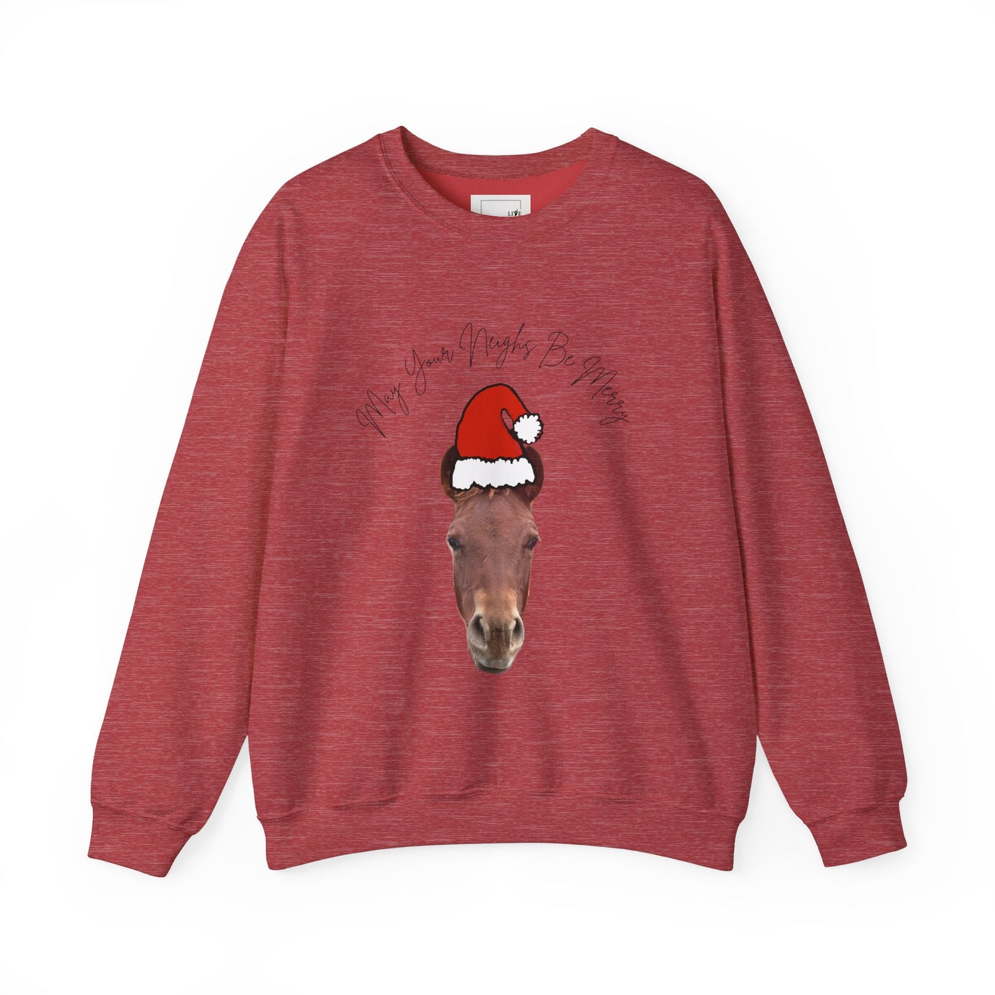 Christmas Horse Neighs Crewneck Sweatshirt