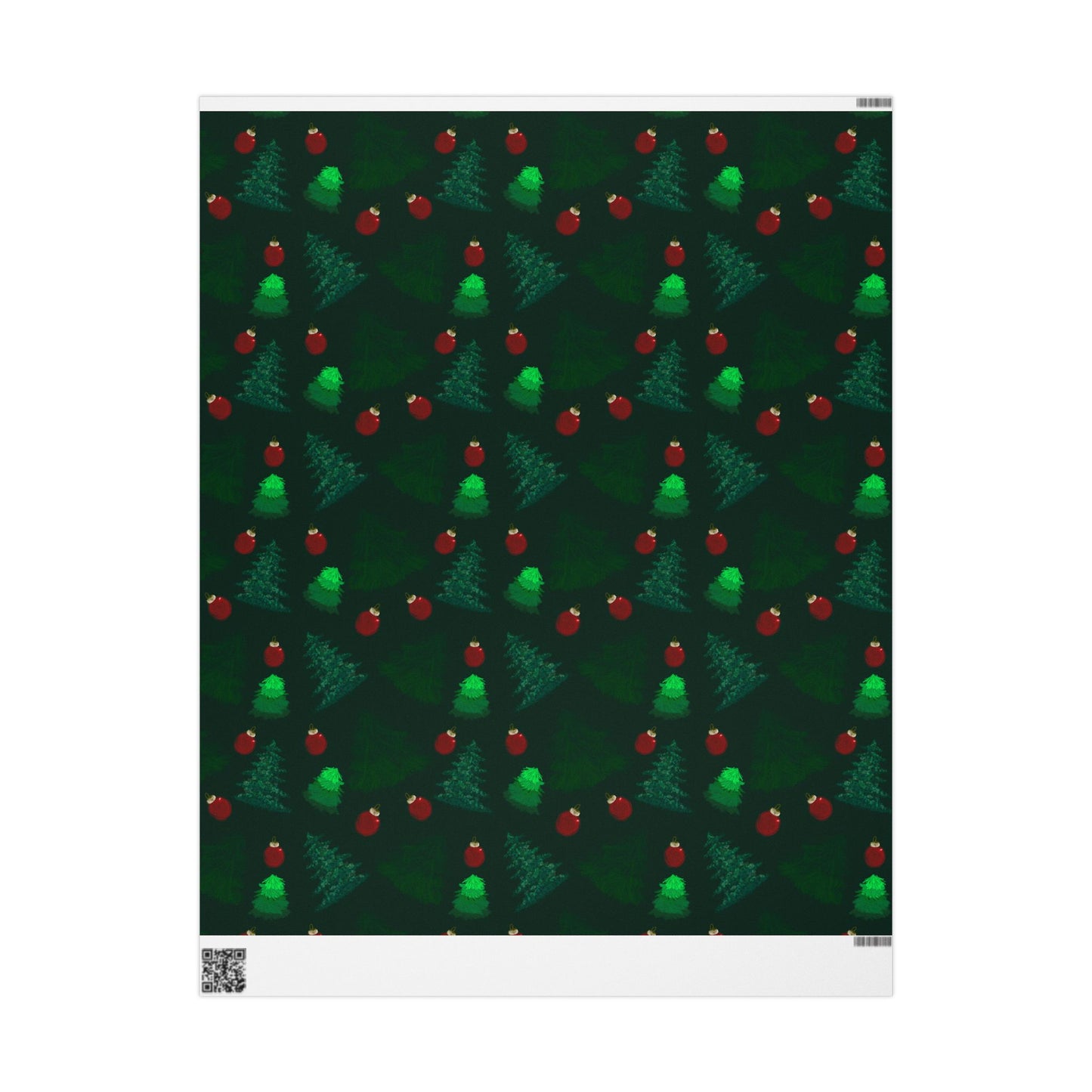 Evergreen Christmas Tree Wrapping Paper