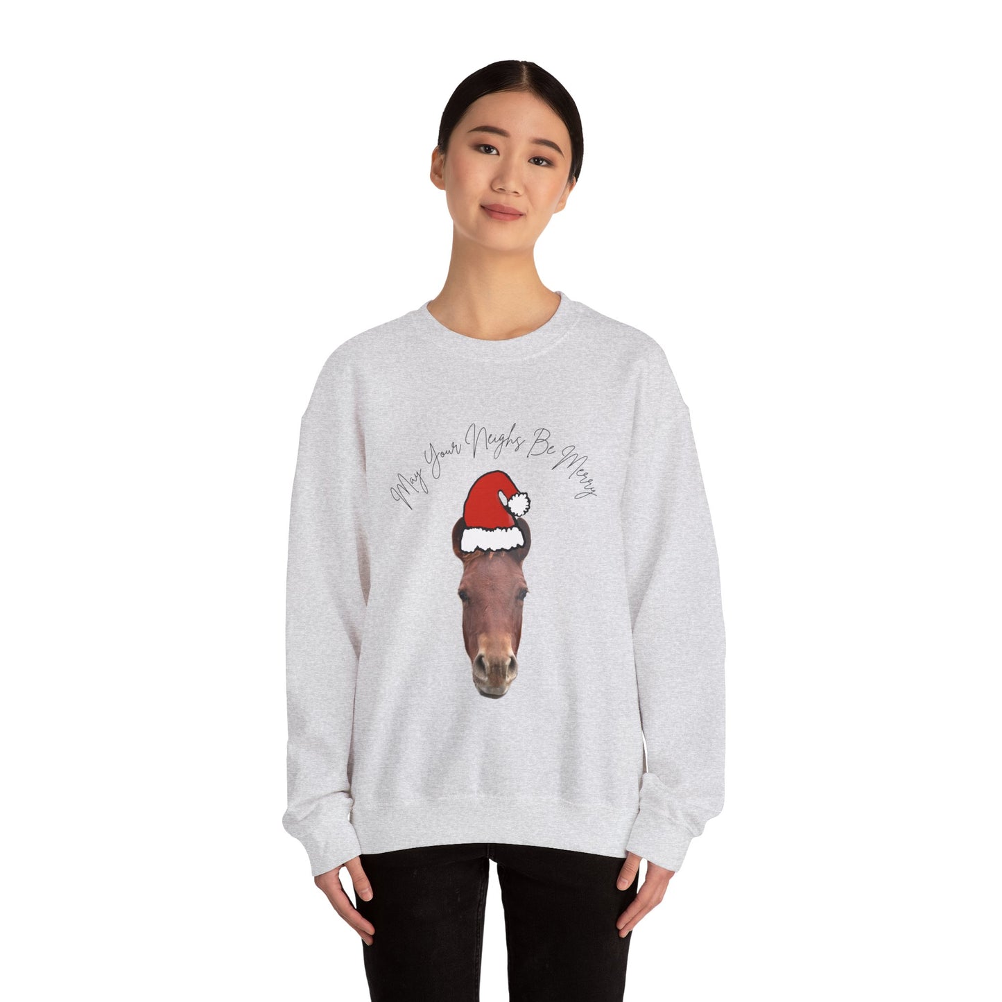 Christmas Horse Neighs Crewneck Sweatshirt