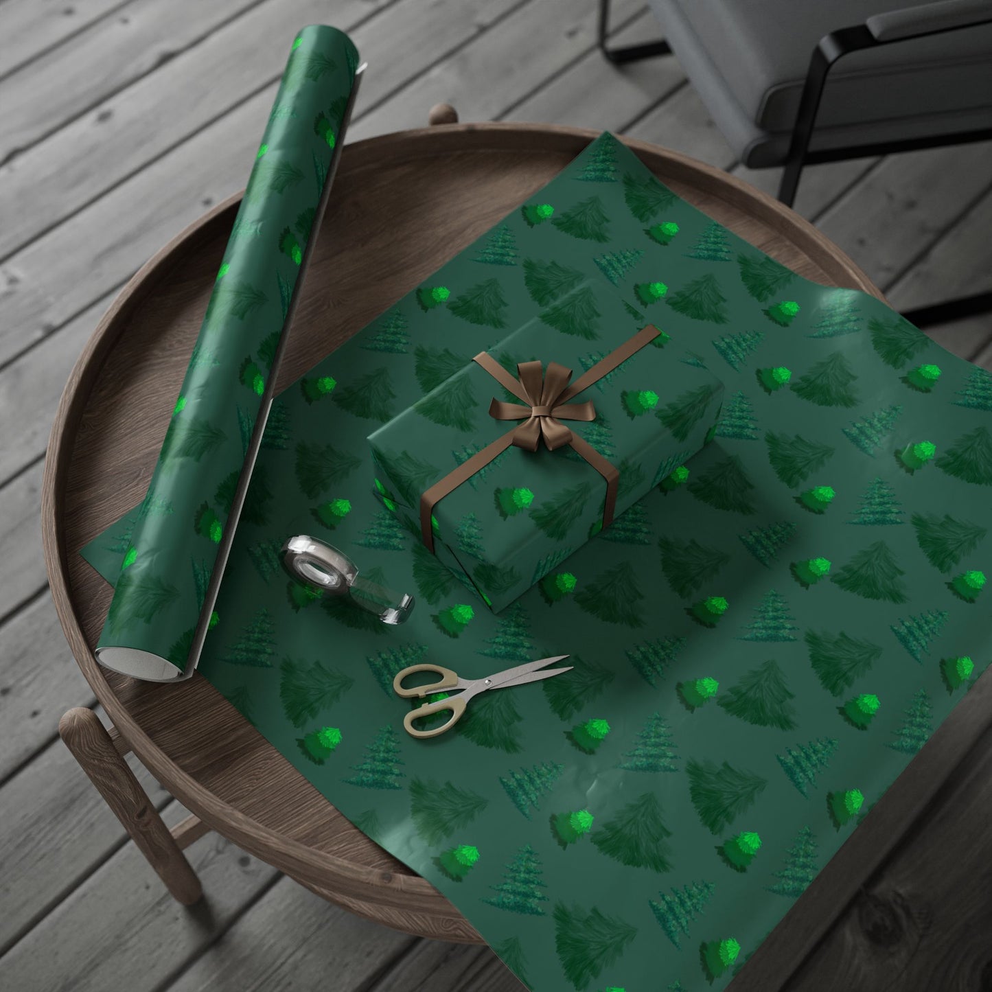 Evergreen Tree Wrapping Paper