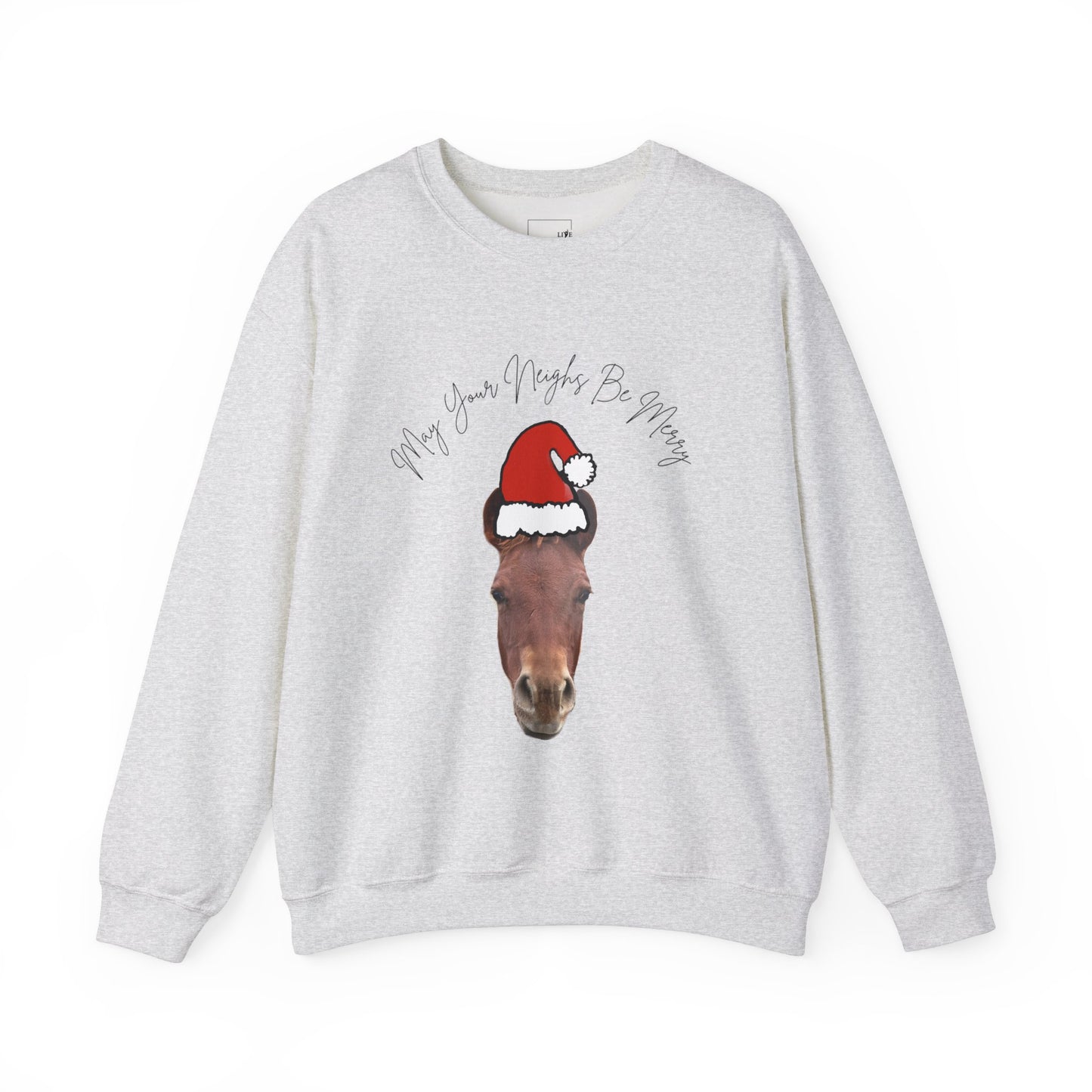 Christmas Horse Neighs Crewneck Sweatshirt