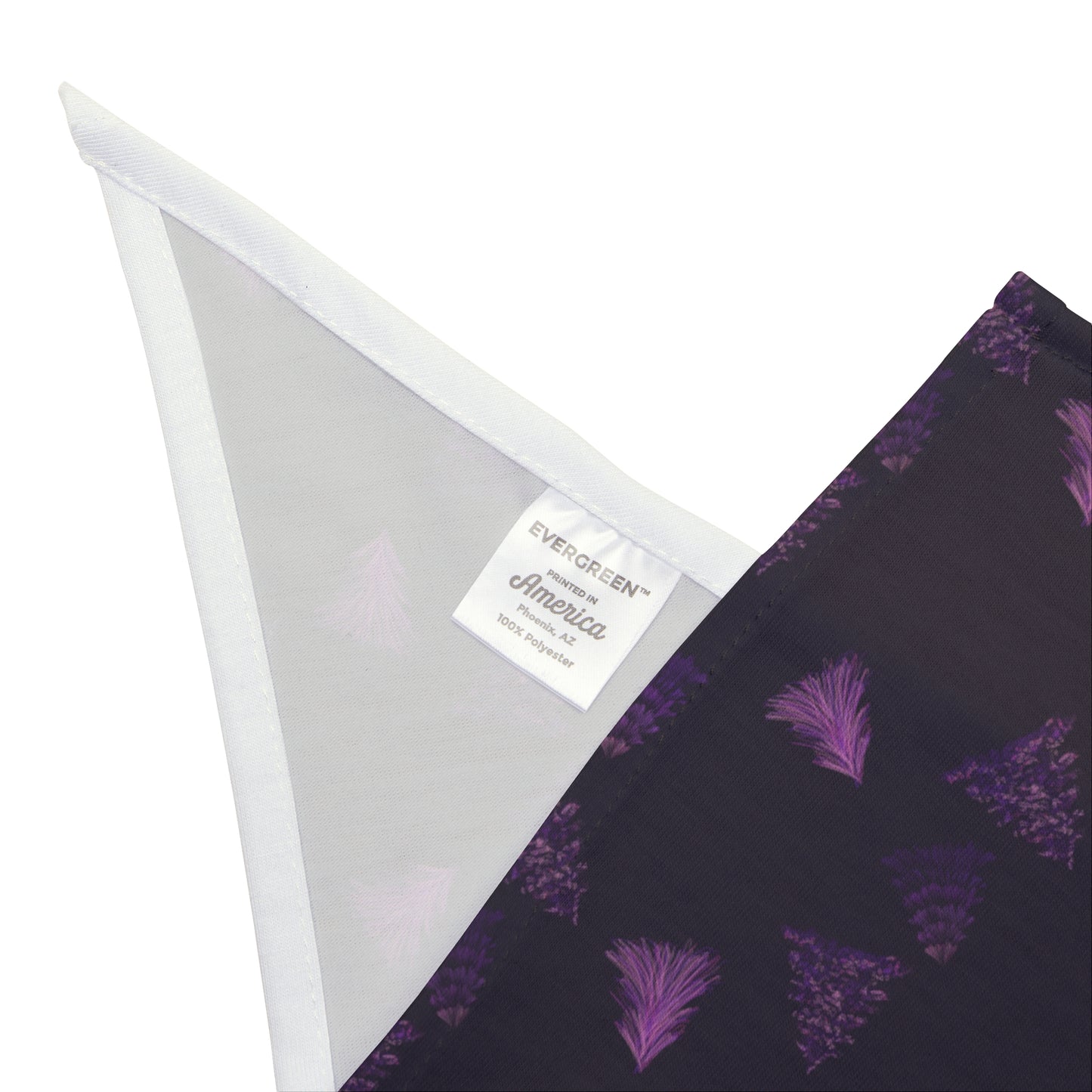 Pet Bandana - Purple Christmas Tree Design