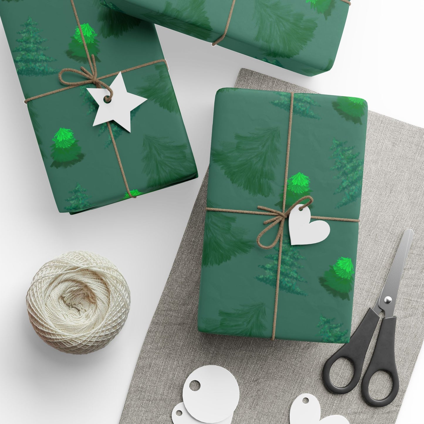 Evergreen Tree Wrapping Paper