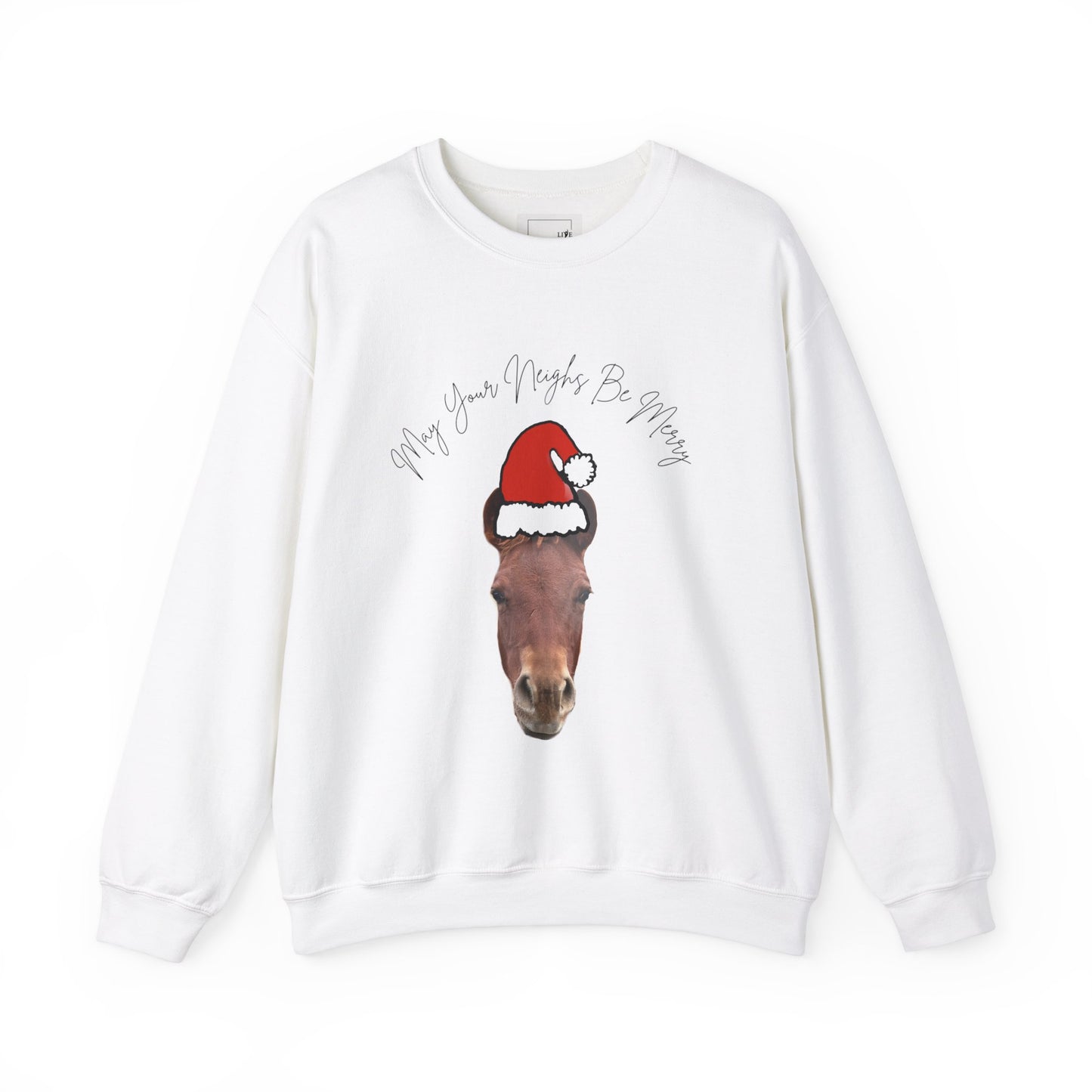 Christmas Horse Neighs Crewneck Sweatshirt