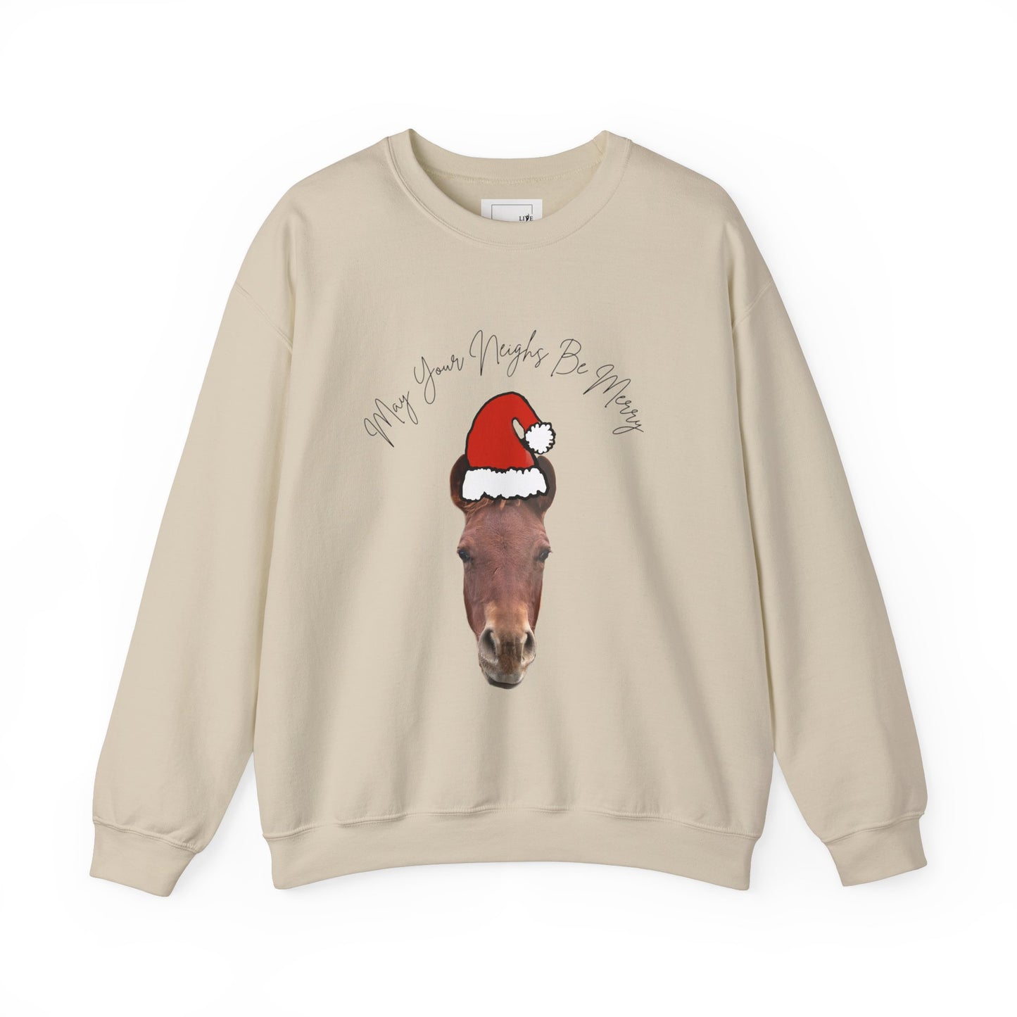 Christmas Horse Neighs Crewneck Sweatshirt